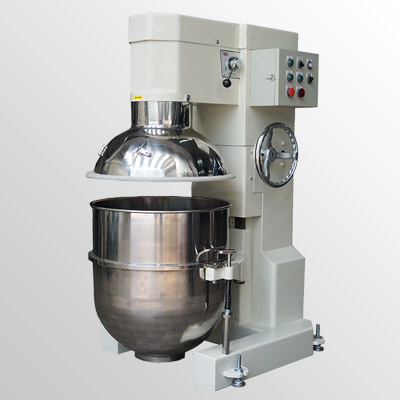 Vertical mixer with safety guard
